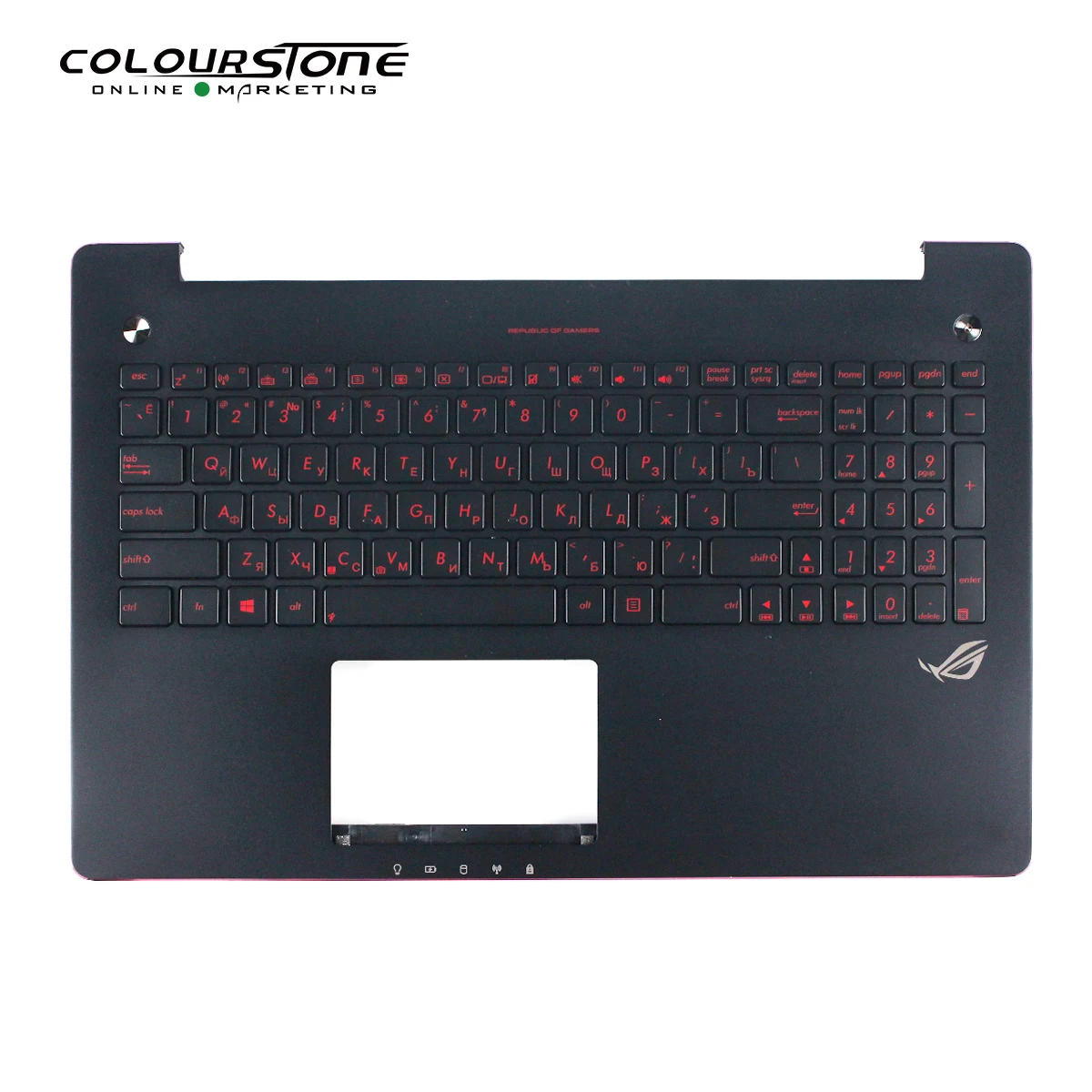 G550J RU Laptop Keyboard With Backlit For ASUS ASUS ROG G550JX G550J G550JK Russia With C Shell Cover Black