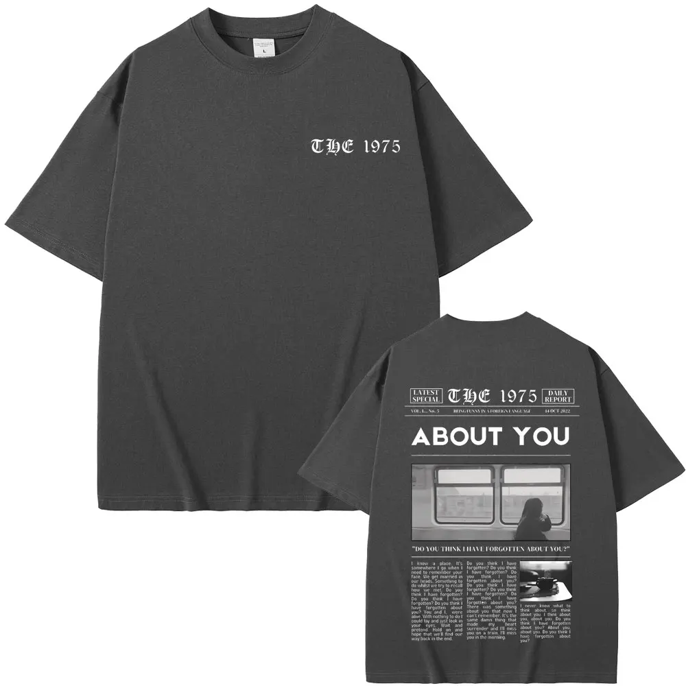 British Band The 1975 Being Funny in A Foreign Language about You Print Tshirt Men Women Hip Hop Vintage Rock Harajuku T-shirts