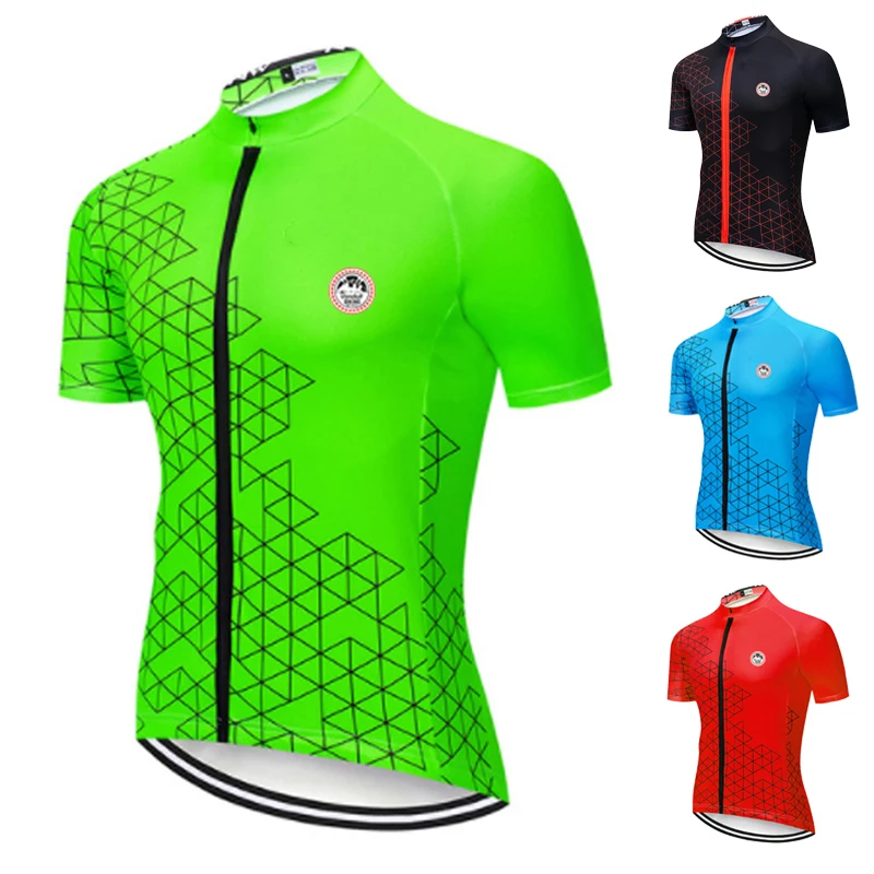 New Cycling Jerseys Summer Men Bike Short Sleeve Clothing MTB Bicycle Clothes Ropa Ciclismo Outdoor Cycling Clothing Quick Dry