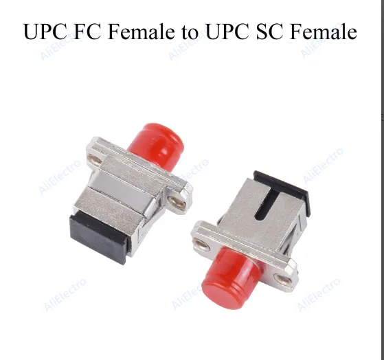 40pcs Fiber Optic Adapter APC/UPC FC/LC/SC/ST Male/Female to UPC LC/SC/FC/ST Female Hybrid Connector Single-mode Converter