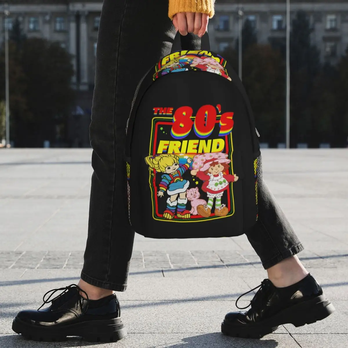 Rainbow Brite - The 80s Friend For Christmas Backpack Student BookBag Children School Bag Laptop Shoulder Bags for Boys Girls