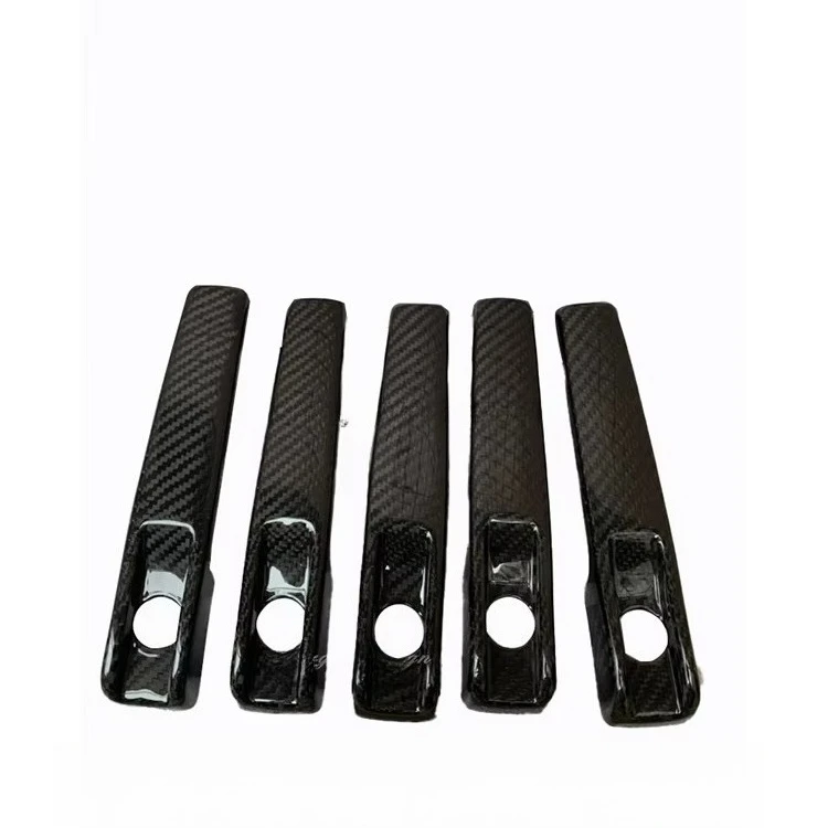 

High Quality W463A W464 Exterior Door Handle Cover Carbon Fiber 5pcs Replacement Kits For G Class Accessories