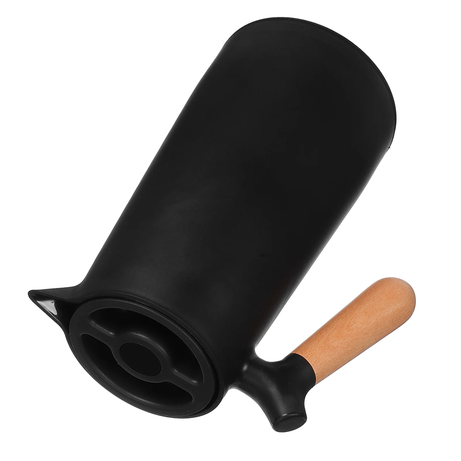 

Thermal Bottle Glass Black Plastic Shell Large Capacity Healthy Safe Clean Interior Warm Keeping Kettle Insulation Pot Water