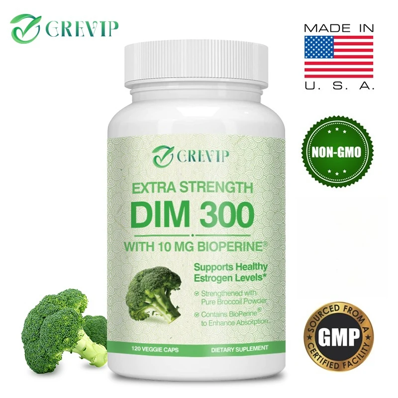 

DIM 300mg - Supports Hormonal Balance and Metabolism, Enhancing Muscle Mass, Strength, Vitality, and Overall Energy