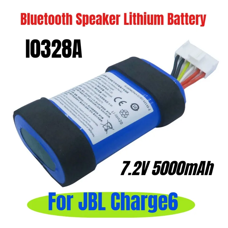 

7.2V 5000mAh for JBL Charge6 I0328A Bluetooth Speaker Lithium Battery