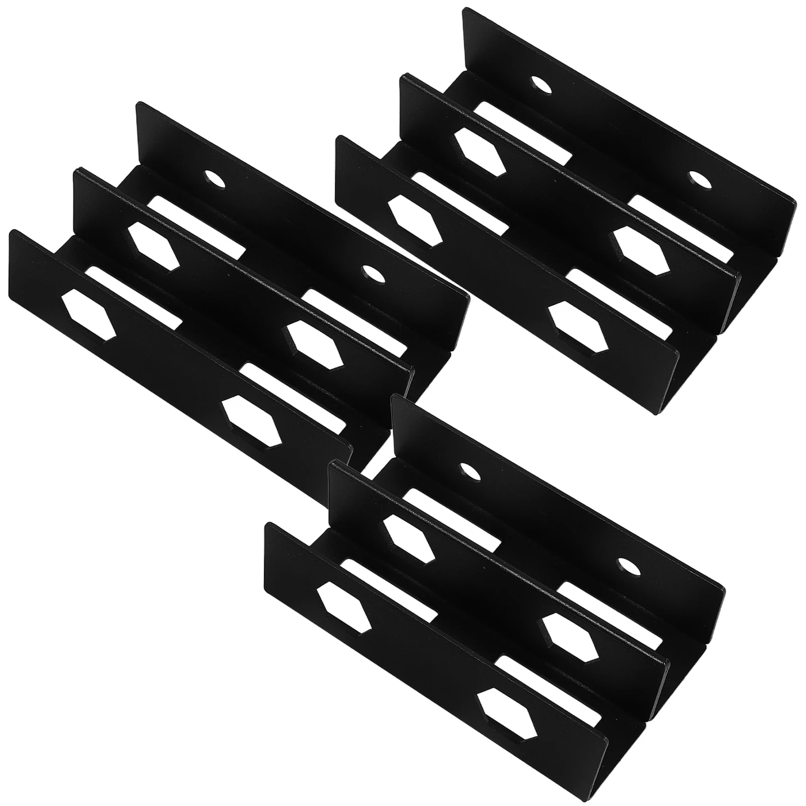 

1Set Under Desk Laptop Bracket Double Layer Metal Mount Under Table Laptop Stand Holder for Keyboard Cable Box Network Switch