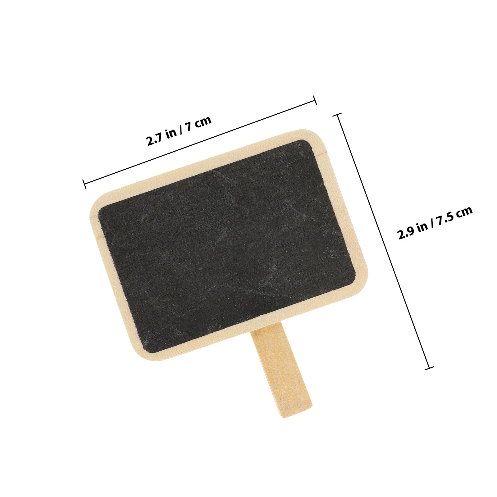 10 قطعة السبورات المستطيلة الصغيرة مع مشبك خشبي رسالة المجلس للحزب مهرجان ديكور حديقة الحضانة تسميات علامات السبورة #4