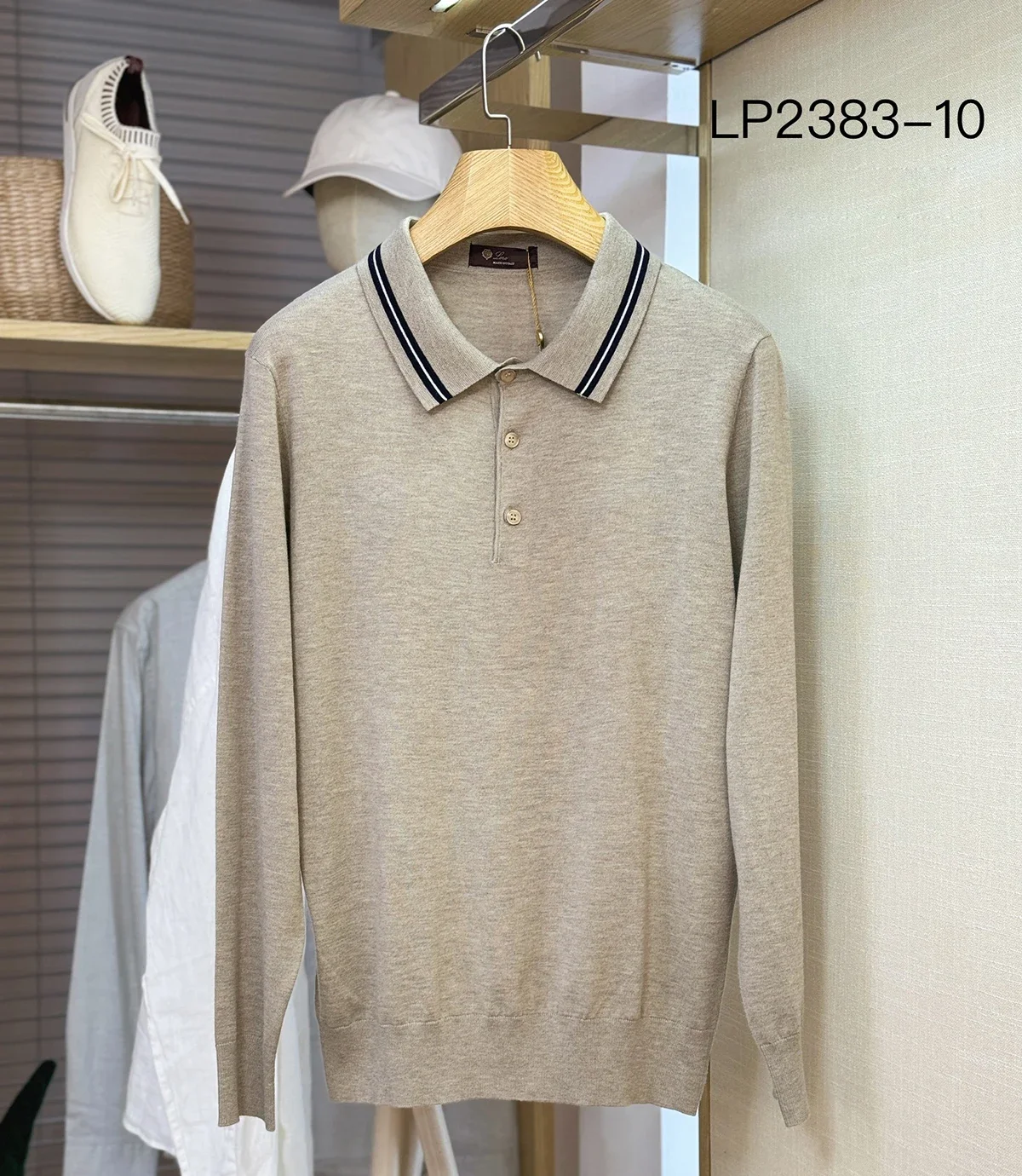 2024DIKU Sweater Cashmere Men's 2025 New Warm Knitting Button Business Embroidery High Quality Big Size M-4XL