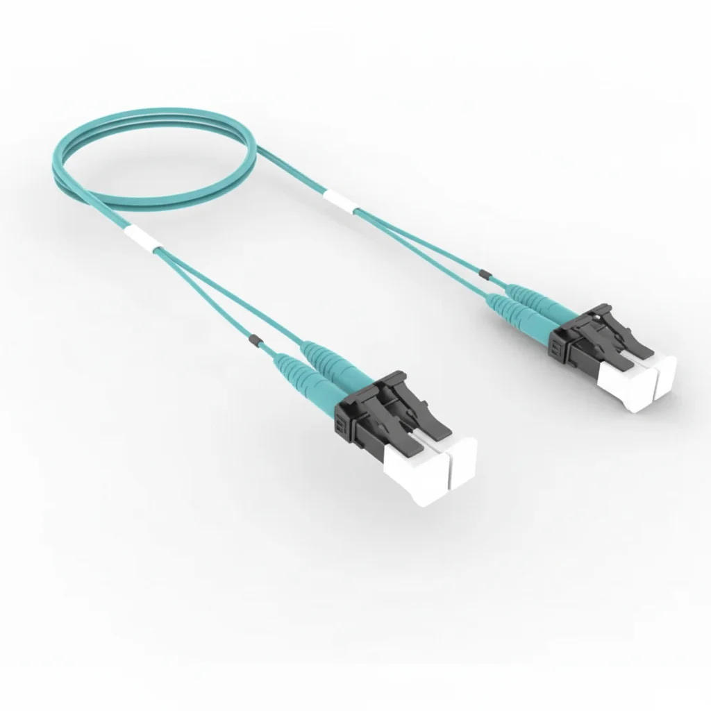 

CommScope FEXLCLC42-MXF004 LazrSPEED 550 Fiber Patch Cable - 4 Feet - LC to LC - 2 Fiber - Multimode - OM4 - Riser - Aqua