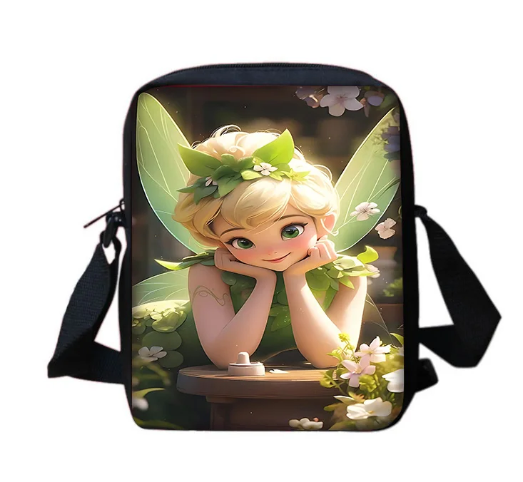 Cartoon T-tinkers Bells Boy Girls Printed Shoulder Messenger Bag Child Casual Handbag Men Women Phone Bag Shopping Bag