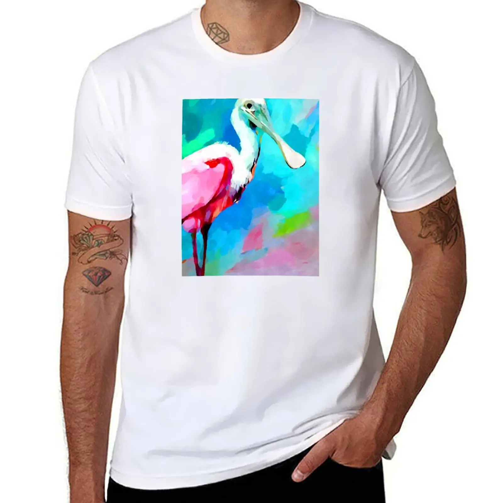 

Roseate Spoonbill T-Shirt t shirts cotton 100% man t shirt designer anime tshirt T-Shirt