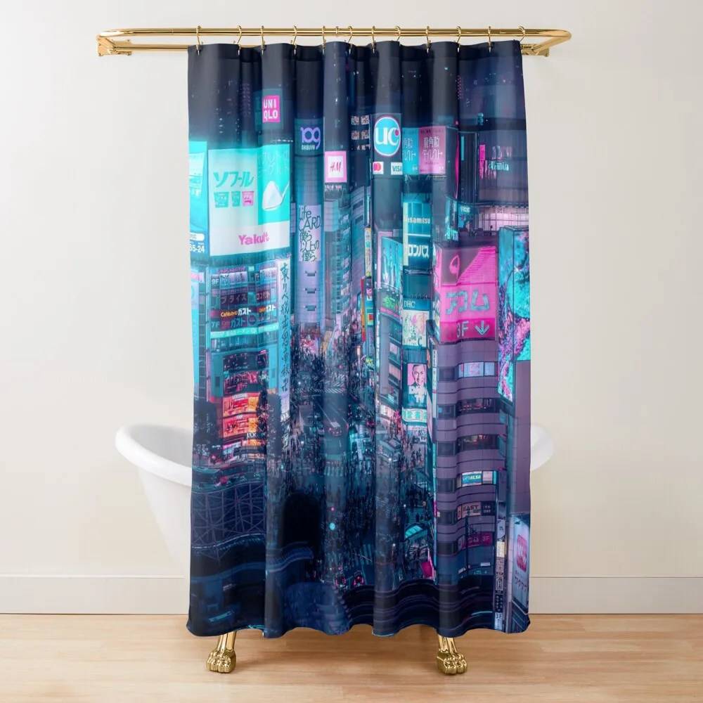 

Neo Tokyo - Shibuya Crossing Shower Curtain Modern Showers For Bathroom Bathroom Accessories For Bathroom Shower Curtain