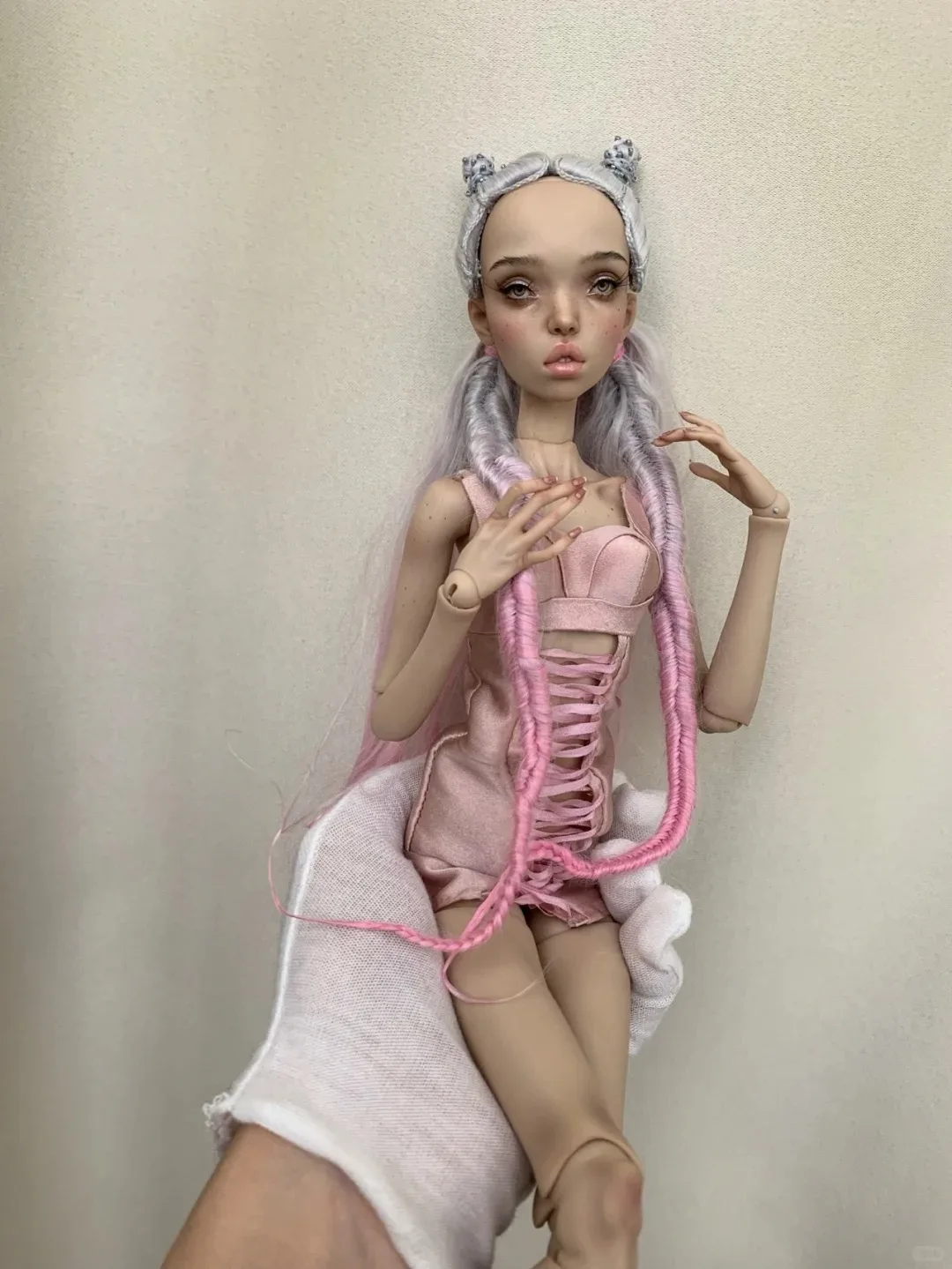 2025 New sd BJD doll 1/4 slightly fat body New girl lanniao Resin model joint doll Missing teeth give eyes free shipping in stoc