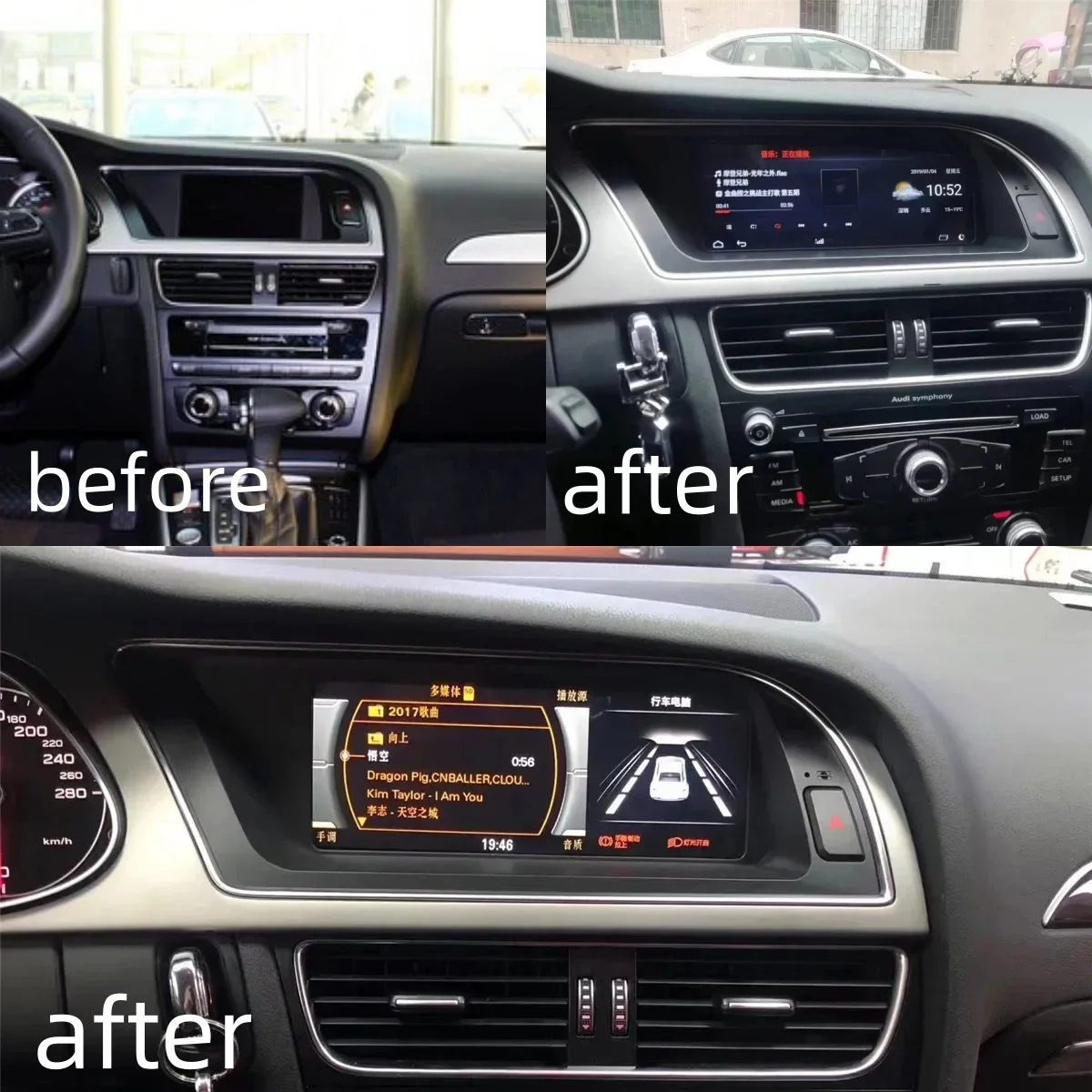 

Автомобильный радиоприемник с экраном Android 13 Auto 8,8 дюйма для Audi A4L 2009-2016 CarPlay стерео видео мультимедийный плеер головное устройство DSP GPS-навигация