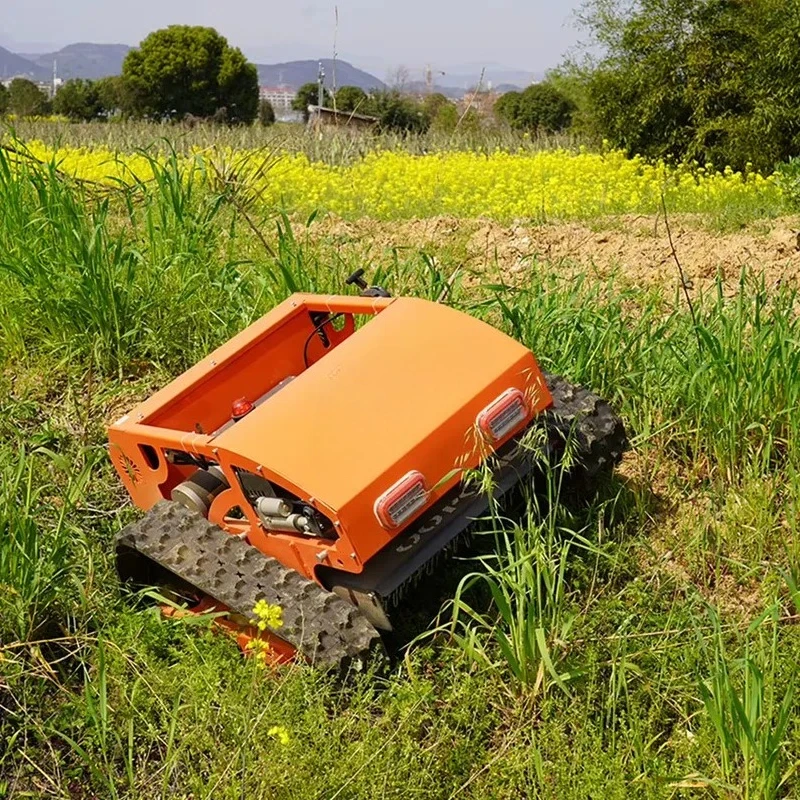Customizable Remote Control Crawler Lawn Mower 196cc 4-Stroke Industrial Adjustable for Precision Lawn Care