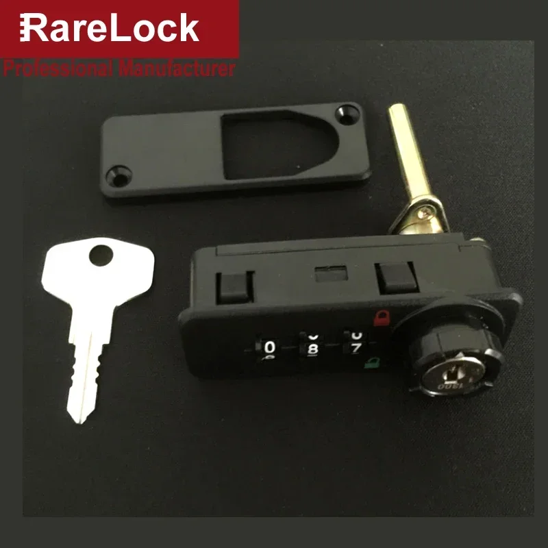 Combination Cabinet Cam Lock 3-4 Digit with Reset Key for Door Gym School Locker Office Drawer Jewelry Box Rarelock MS514 h