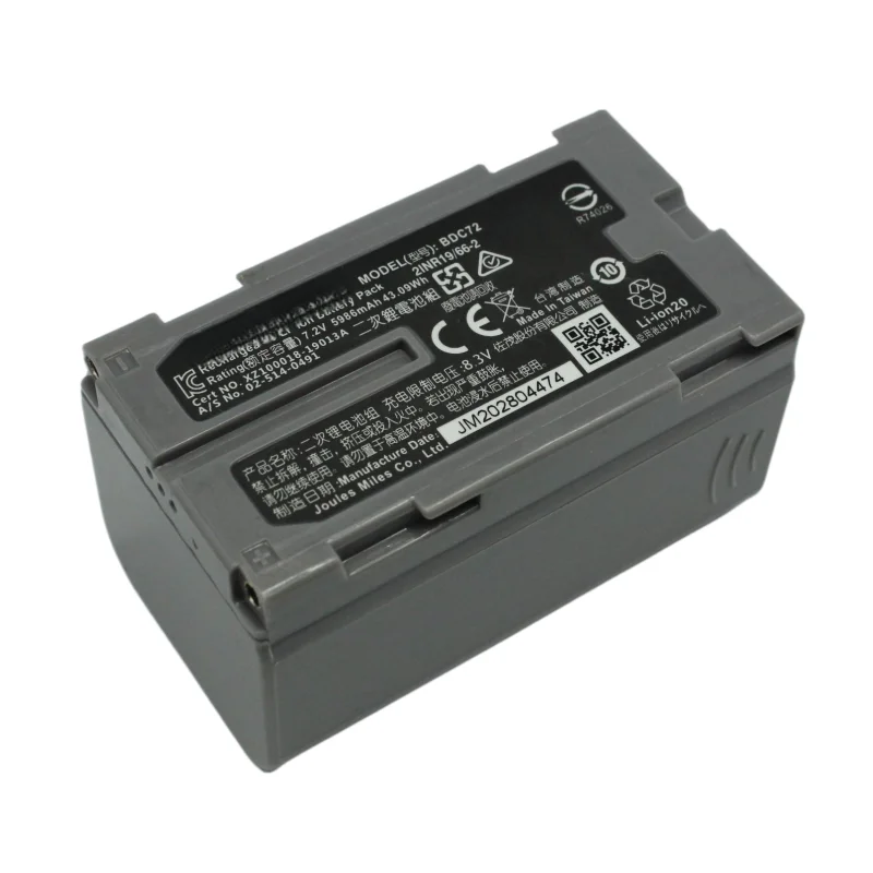 

NEW BDC72 Battery FOR Topc GM-52 Total Station 7.2V Sokia BDC72 5986mAh LI-ION Battery PACK