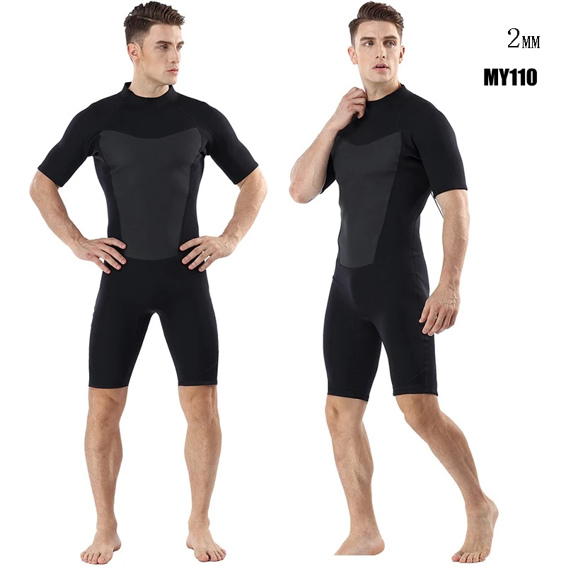 Men 2MM Sleeveless One-Piece Vest Neoprene Diving Wetsuit Surfing Swimsuit Warm Wetsuits Vest Shoulder Fast Paste Design