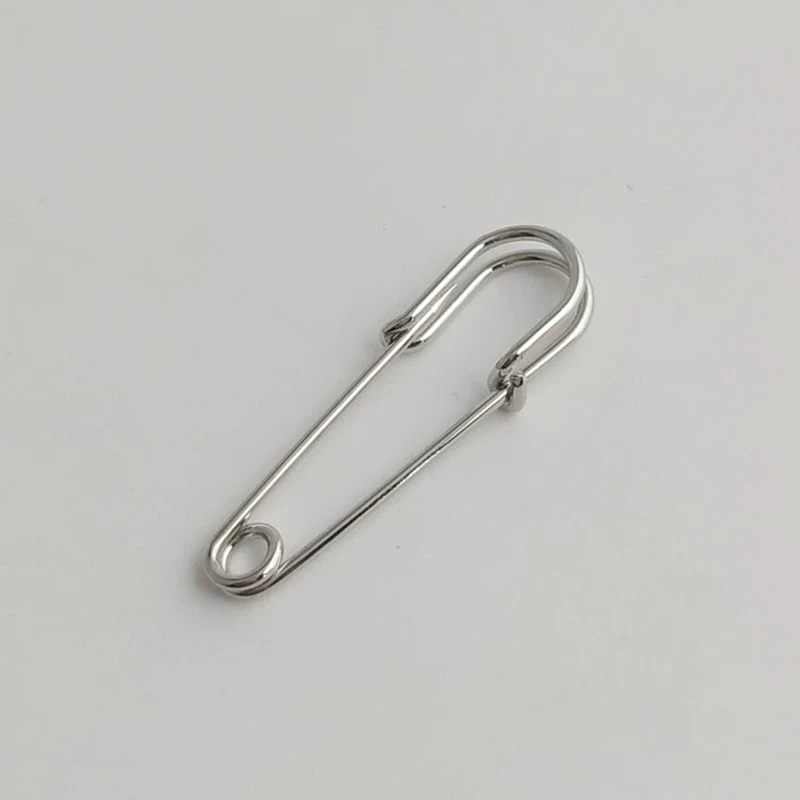 2Pc 4CM Safety Brooches Pin Safety Pin Strong Sturdy Bulk Brooch For DIY Craft Skirts Clothes Accessories