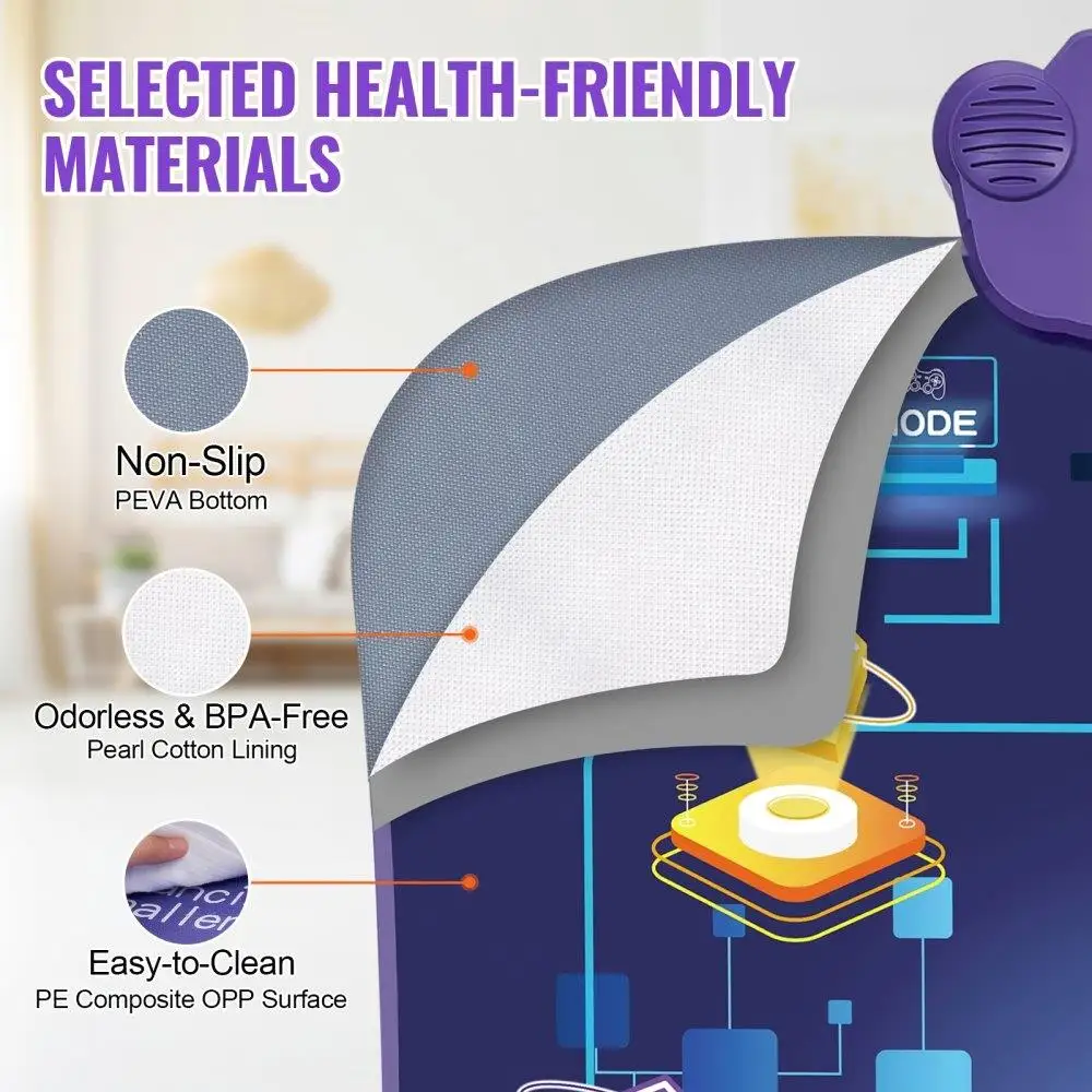 for kids Dance Mat Wireless Bluetooth Dance Pad Toy Gift for Girls Age for 3 and Up Interactive Fun Activity