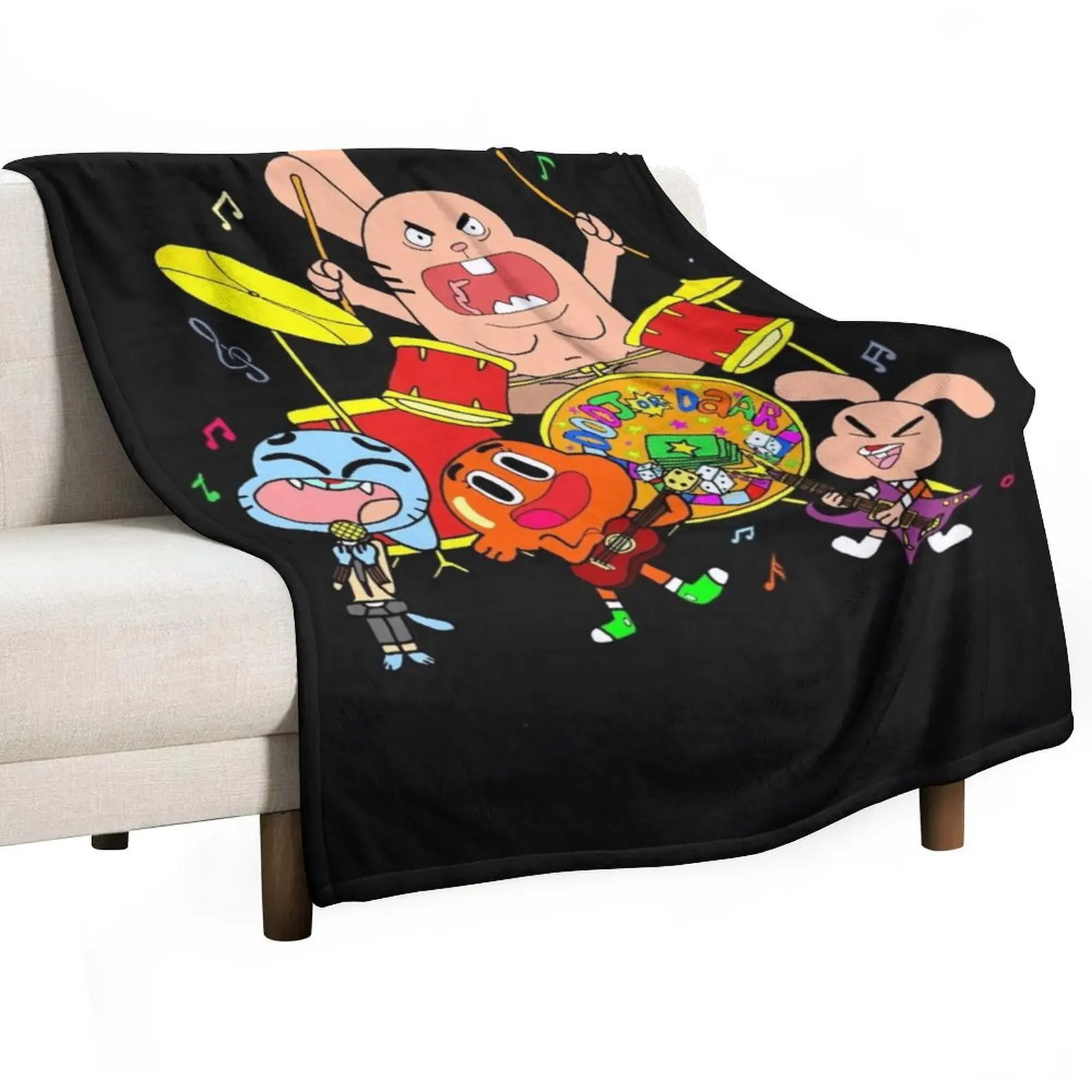 The Band (The Amazing World Of Gumball) Essential T-Shirt Throw Blanket Thins Sofa Blankets