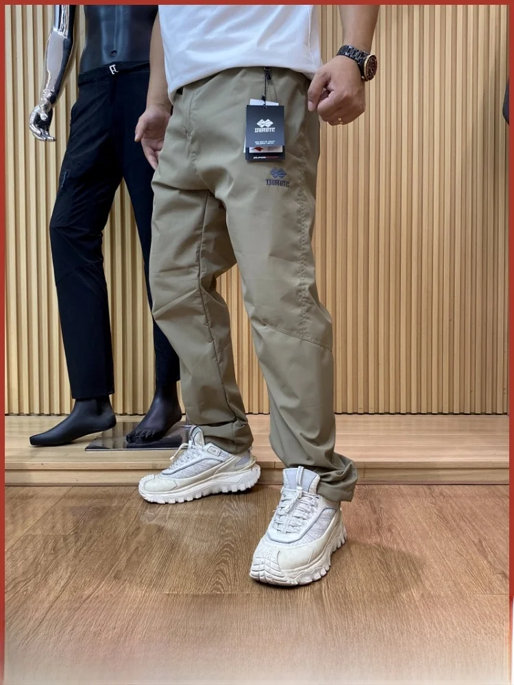 

Thiened Fce зимние уличные мужские прямые брюки с защитой от ветра, повседневные брюки прямого кроя, удобные теплые брюки из полиэфирного волокна