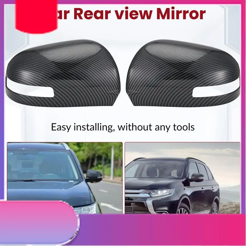 

Carbon Fiber Car Rear View Mirror Cover Trim For Mitsubishi Outlander 2013 2014 2015 2016 2017 2018 2019-Y79A