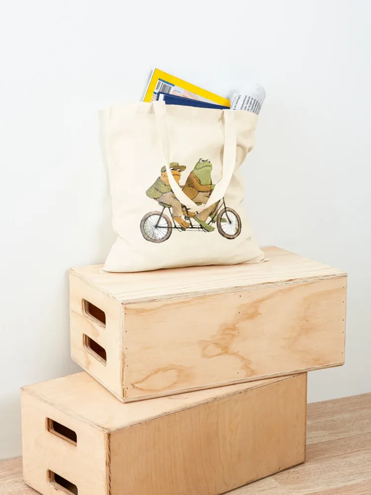 frog and toad Tote Bag tote woman canvas eco folding