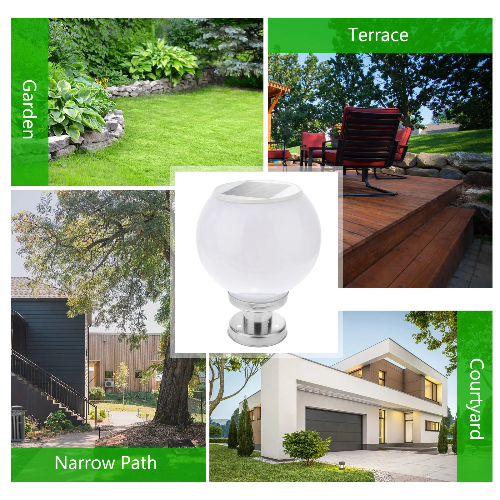 

Lights for Fence Lighting Decorative Garden Solar Sunlight Lamp Powered Post Outdoor Decorations