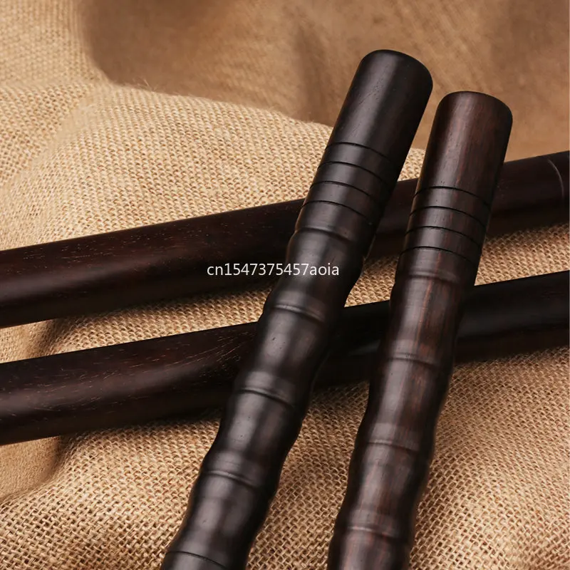 60cm Solid Wood Short Stick Black Sandalwood Tai Chi Stick, Kung Fu Stick, Self Defense Vehicle Mounted Wood Stick Self Defense