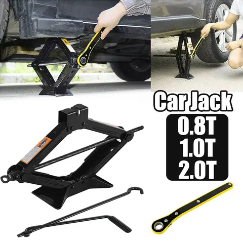 휴대용 수동 크랭크 자동차 가위 잭, 자동차 수리 및 타이어 교체 특수 공구, SUV, 0.8T, 1T, 2T