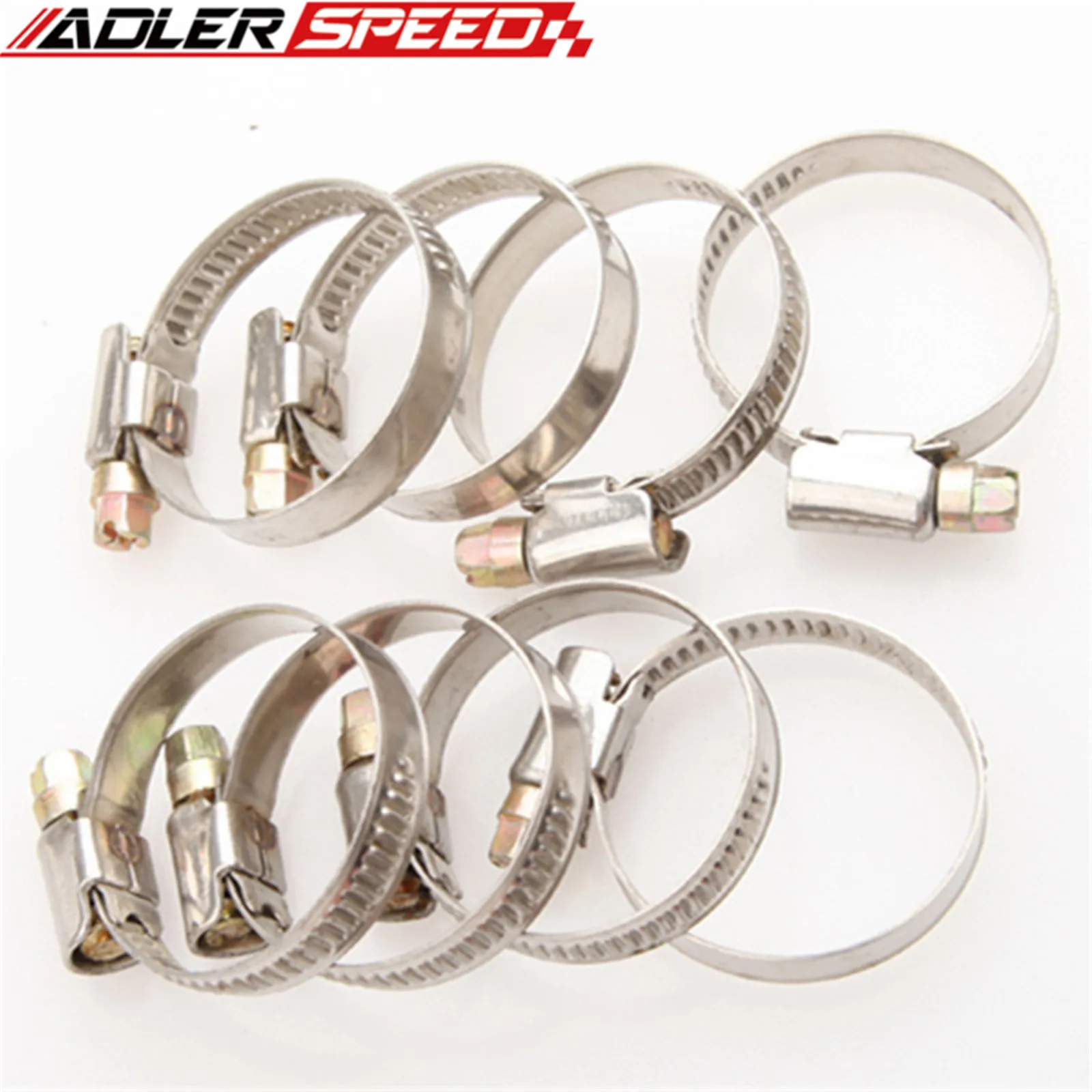 4PCS/5PCS/6PCS/8PCS/10PCS Stainless Steel Adjustable Drive Hose Clamps Fuel Line Worm Clips