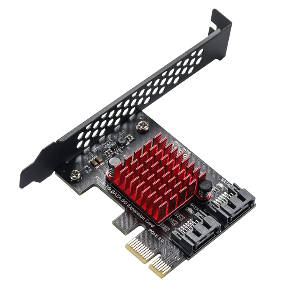 

PCIe на 2 порта SATA 3 III 3,0 6 Гбит/с SSD адаптер PCI-E PCI Express X1 плата контроллера, плата расширения с поддержкой X4 X6