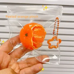 Squihy Slow Rebound Peeled Orange Cute Stress Relief Toys Cure Office Stress Reliever Vent Fidget Toys for Kids Girl Gift