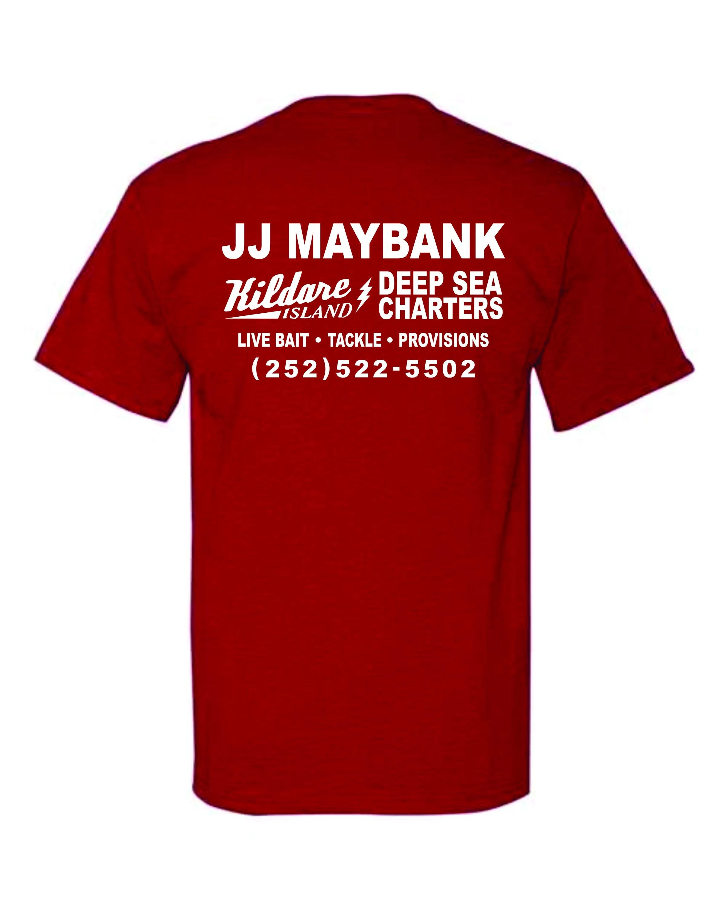 JJ Maybank Tiefseecharter | Outer Banks | Unisex-T-Shirt für Erwachsene und Jugendliche – Detail 3