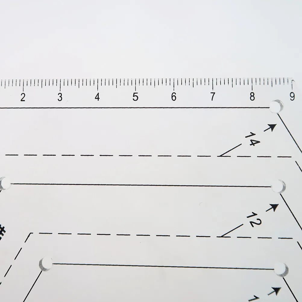 

Patchwork Ruler Hexagon Quilting Acrylic Template Transparent Clear Sewing Accessories Accurate Scale Quilting Sewing Cutting