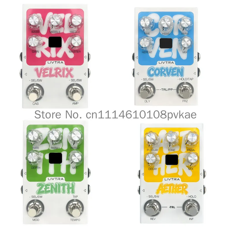 Hot In Stock Livtra Stereo Digital Reverb Effect Pedal Dual Footswitch True Bypass Guitar Effect Processor For Music Performance view 5