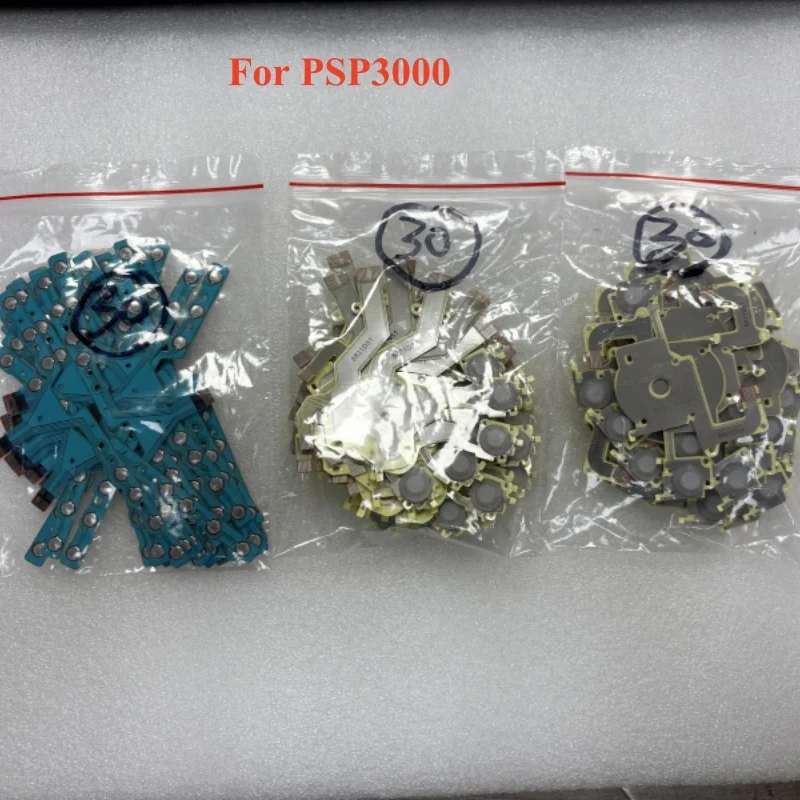 30 مجموعات ل Psp3000 ل PSP 3000 لعبة وحدة التحكم إصلاح لوحة المفاتيح فيلم موصل اليمين/اليسار LR الشريط المنزل بدء الكابلات المرنة #1