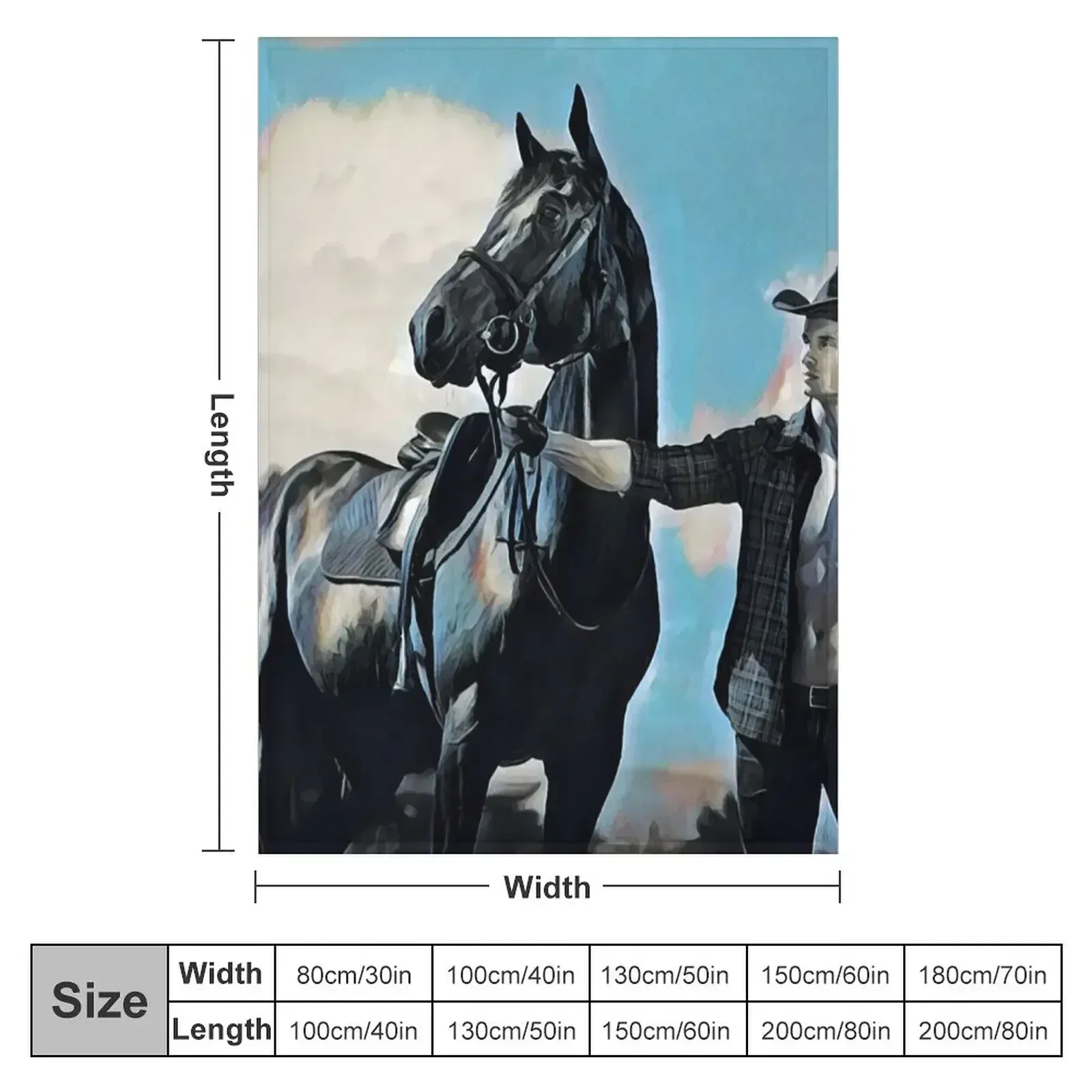 cowboy and horse Throw Blanket Blankets For Bed Decorative Beds Luxury Brand Cute Plaid Retros Moving Blankets