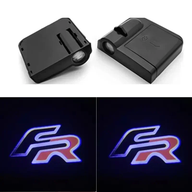 

2PC Universal For Seat Leon Ateca Ibiza Cordoba FR Car styling Door LED Decoration Wireless Welcome Light Logo Ghost Shadow Lamp