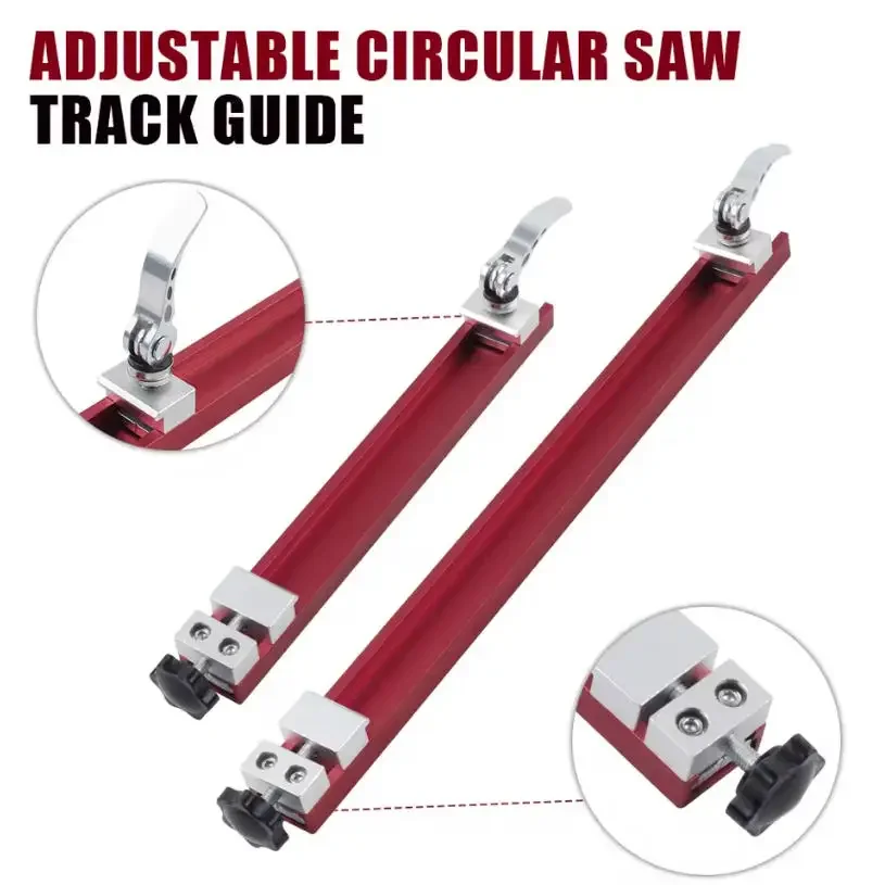 240mm/360mm Circular Saw Guide, Adjustable Cutting Machine Base Guide, For Woodworking Cutting And Milling Cutting Width Control