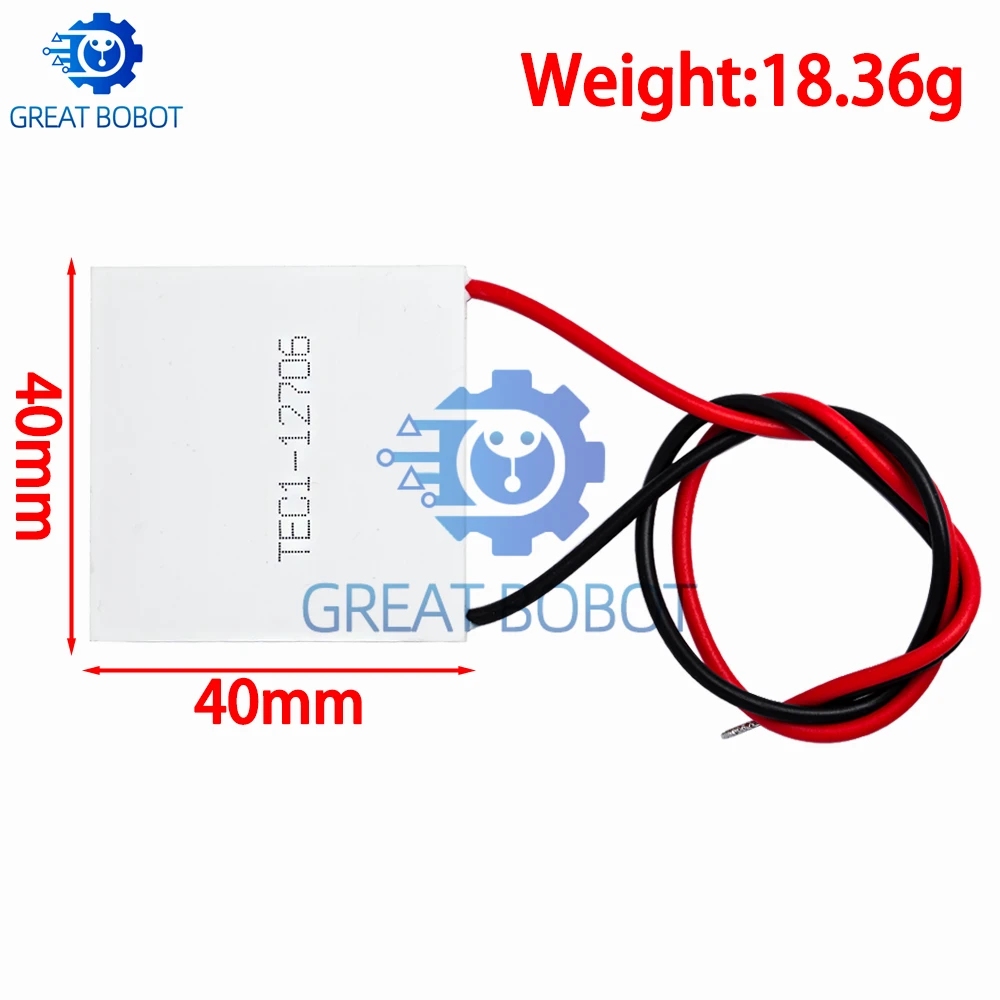 TEC1-12705 12706 12710 12715 Peltier Module 40×40mm 12V Thermoelectric Cooler