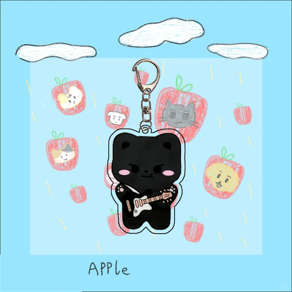 KPOP NI-KI Jungmetata Dessin Animé Double Face Imprimé Porte-clés Musée Jake Staloo SungHoon Mode Acrylique Porte-clés Sac Accessoires Fan Cadeau