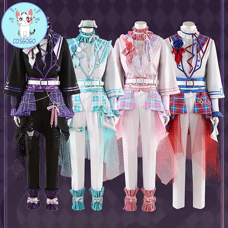 게임 애니메이션 앙상블 스타 아야세 마요이/아마기 히이로/시이나 니키/오쿠와 코하쿠 코스프레 의상 할로윈 파티 복장 Suita;2'k,8;c