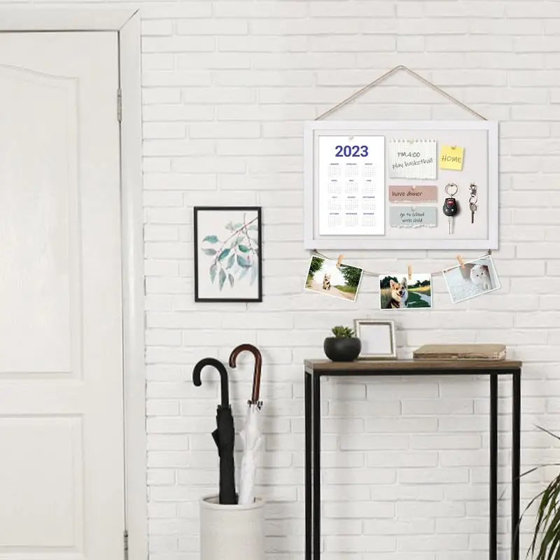 Panneau d'affichage en liège pour murs, panneau décoratif mural en liège, panneau d'affichage en lin pratique