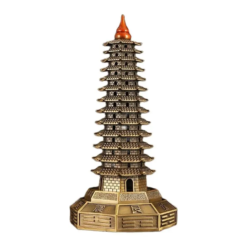 All Copper Wenchang Tower Decorations 13th Floor Pagoda For Home Living Room Desk Decoration Craft Gifts