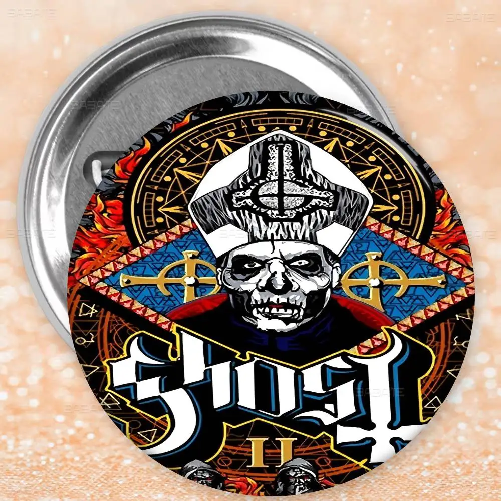 الكلاسيكية شبح الفرقة 32/44/58 مللي متر دبابيس الكرتون المستديرة دبابيس اليدوية لحقيبة الظهر مجوهرات اكسسوارات الهدايا شارة الإبداعية #4