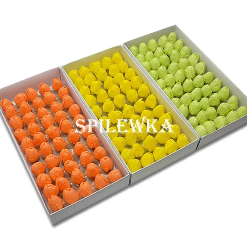 Spilewka 50ps 4x6cm Artificial Flower Tulip Fake Flower Head Home Decora DIY Bouquet Gift Box Making Birthday Gift Accessories