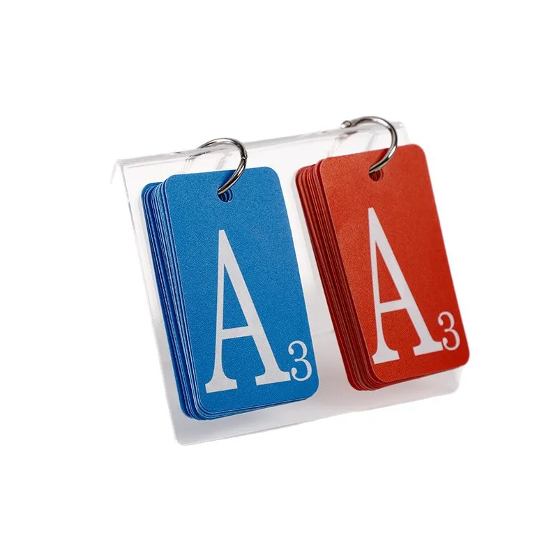 Transparant acryl enkelcijferig scorebord professionele sportcompetitie mini desktop scorebord multifunctionele flop