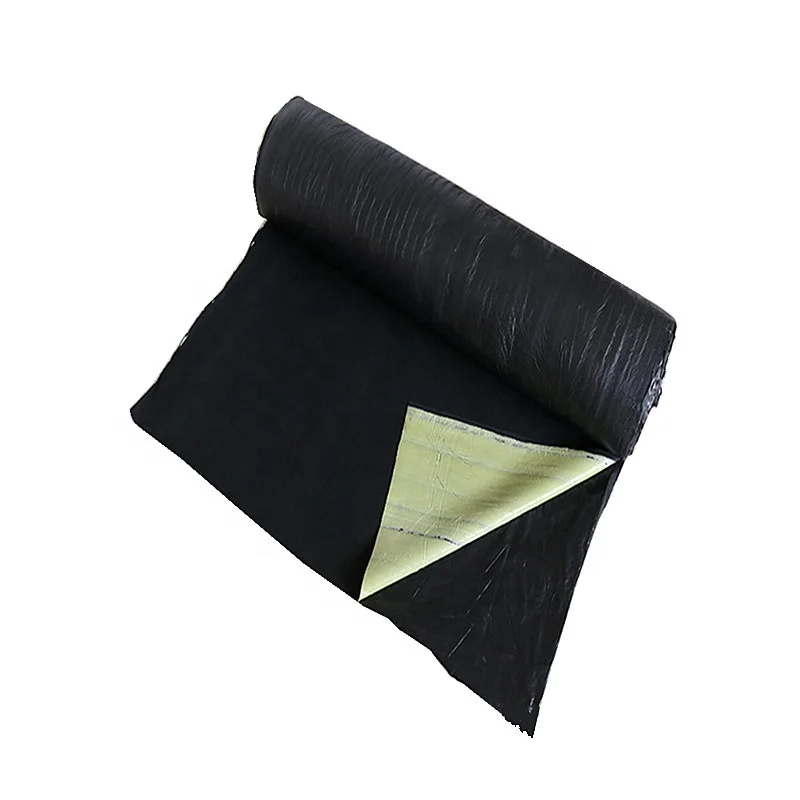 1mm 1.2mm 1.5mm 2mm Thickness Self Adhesive Epdm Rubber Sheet with Fabric Backing for Roofing-10x10 cm sample